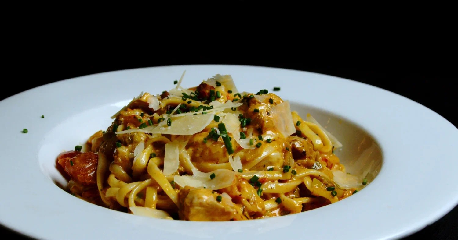 Pasta jambalaya at Owen Brennan’s